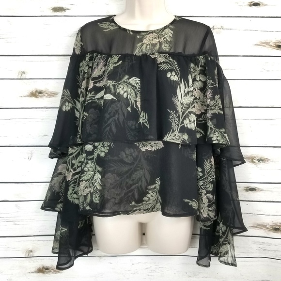 Leith Tops - Leith Top Black Small Womens Long Sleeves